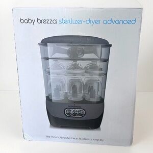Baby Brezza One Step Baby Bottle Electric Steam SterilizerDryer in Charcoal